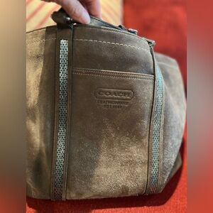 Suede Coach Purse